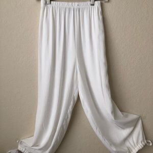 Stunning White Silk Jamsworld Pants
